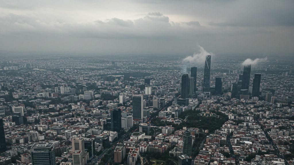 Image placeholder: Modern Mexico City financial district